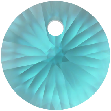 Serinity Pendants Round Cut (6428) Blue Zircon - Bluestreak Crystals