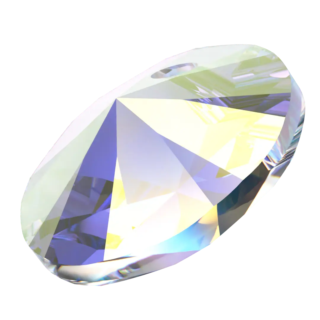 Serinity Pendants Round Cut (6428) Crystal AB - Bluestreak Crystals