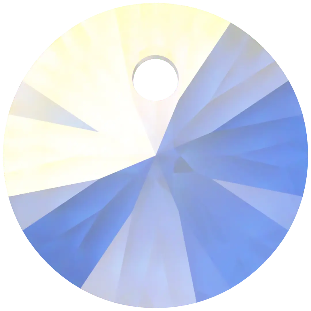 Serinity Pendants Round Cut (6428) Crystal AB - Bluestreak Crystals