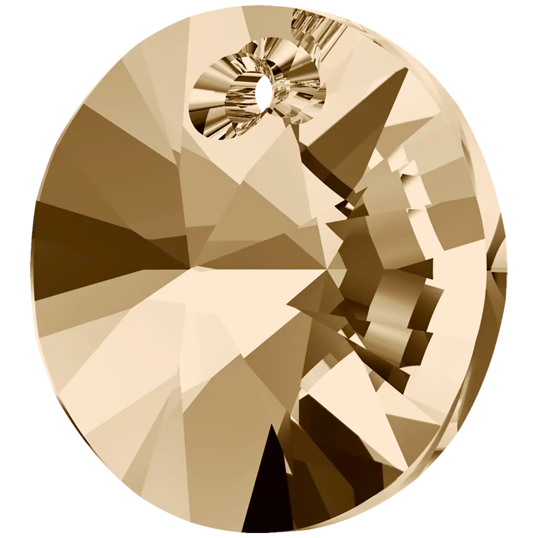 Serinity Pendants Round Cut (6428) Crystal Golden Shadow - Bluestreak Crystals