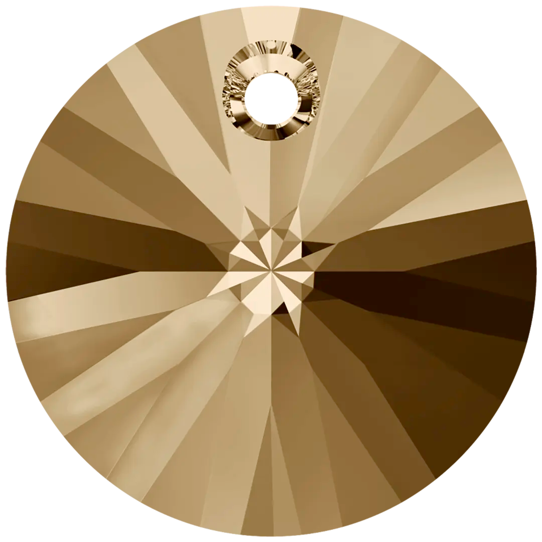 Serinity Pendants Round Cut (6428) Crystal Golden Shadow - Bluestreak Crystals