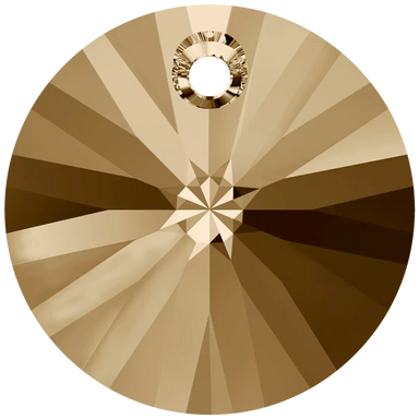 Serinity Pendants Round Cut (6428) Crystal Golden Shadow - Bluestreak Crystals