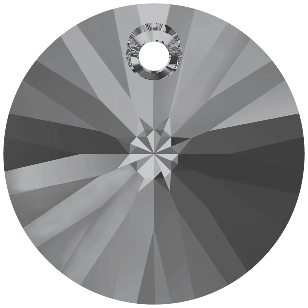 Serinity Pendants Round Cut (6428) Crystal Silver Night - Bluestreak Crystals