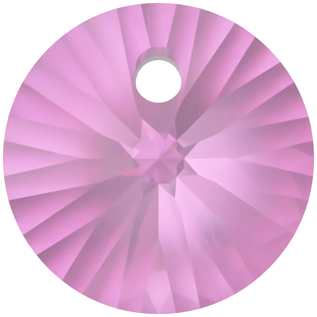 Swarovski Pendants Xilion Round (6428) Dark Rose - Bluestreak Crystals