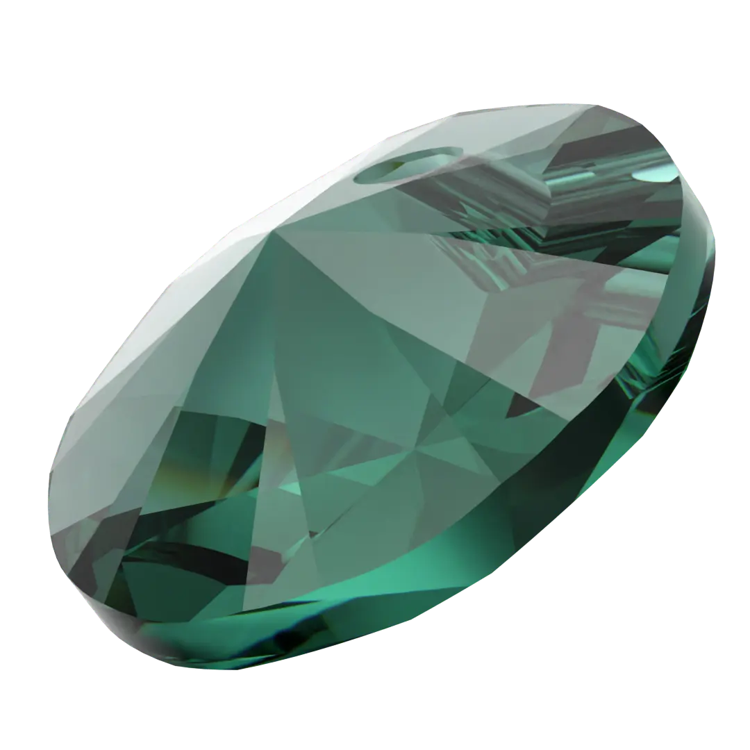 Serinity Pendants Round Cut (6428) Emerald - Bluestreak Crystals