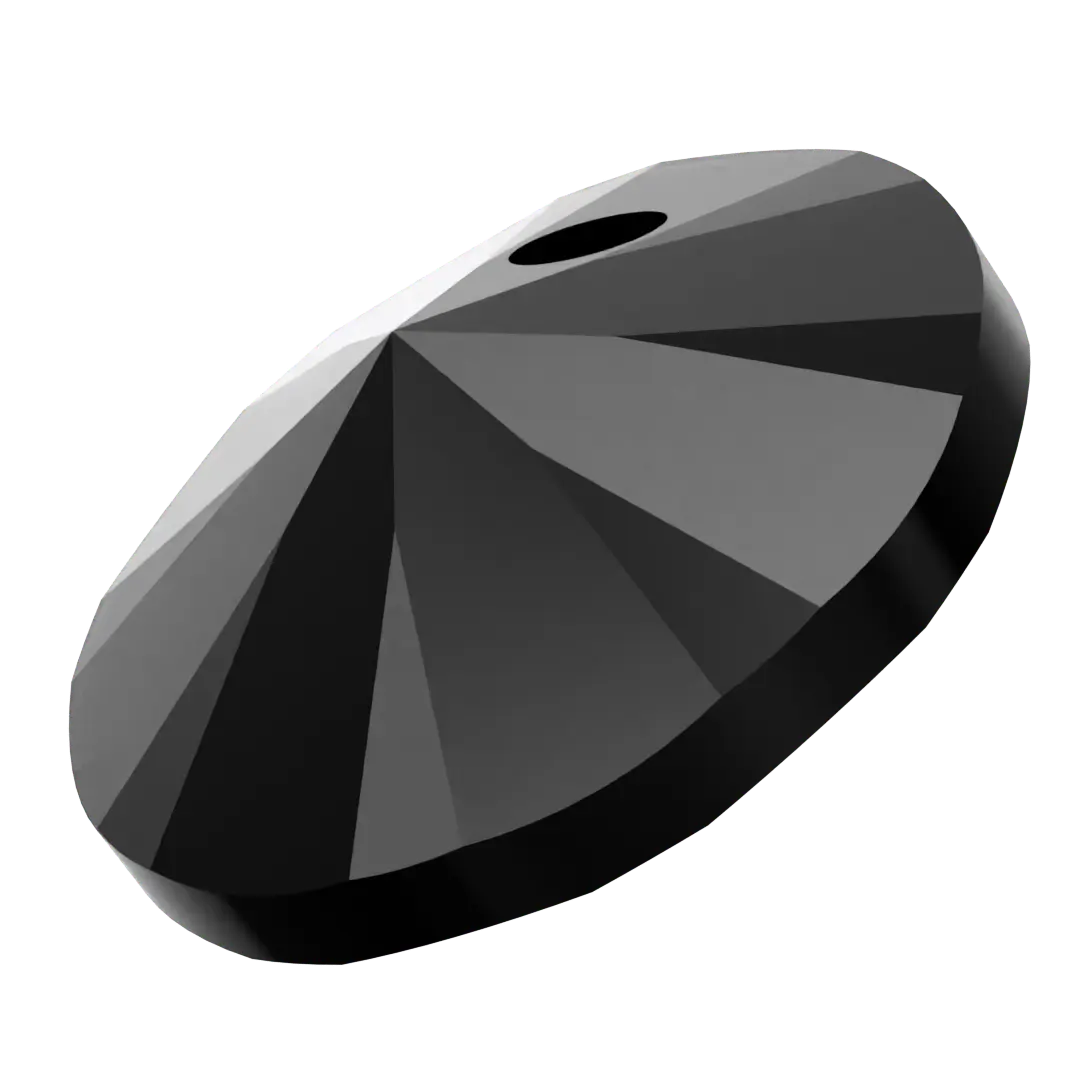 Serinity Pendants Round Cut (6428) Jet - Bluestreak Crystals