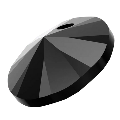 Serinity Pendants Round Cut (6428) Jet - Bluestreak Crystals