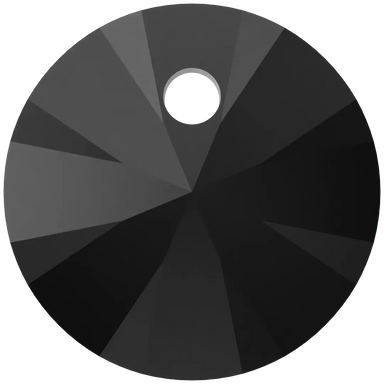 Serinity Pendants Round Cut (6428) Jet - Bluestreak Crystals