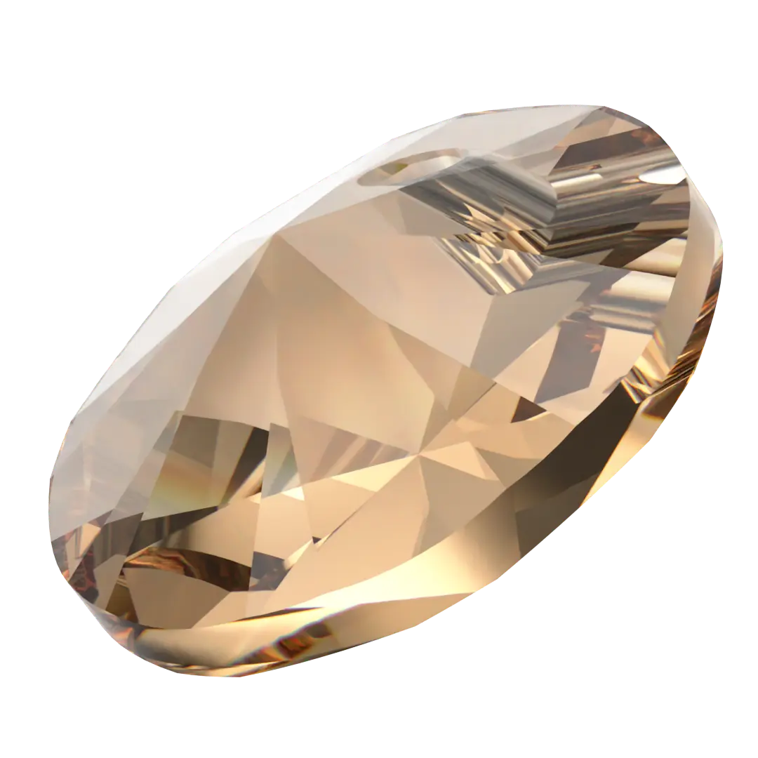 Serinity Pendants Round Cut (6428) Light Colorado Topaz - Bluestreak Crystals