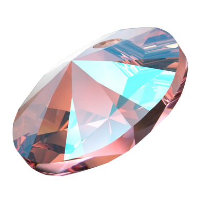 Serinity Pendants Round Cut (6428) Light Rose Shimmer - Bluestreak Crystals