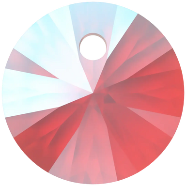 Serinity Pendants Round Cut (6428) Light Siam Shimmer - Bluestreak Crystals