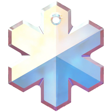 Serinity Pendants Snowflake (6704) Crystal AB - Bluestreak Crystals