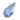 Swarovski Pendants Teardrop (6000) Recreated Ice Blue - Bluestreak Crystals