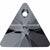 Serinity Pendants Triangle Cut (6628) Crystal Silver Night-Serinity Pendants-8mm - Pack of 6-Bluestreak Crystals