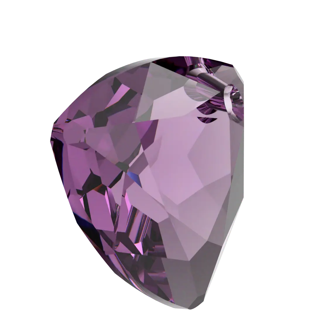 Swarovski Pendants Trilliant Cut (6434) Amethyst - Bluestreak Crystals