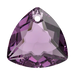 Swarovski Pendants Trilliant Cut (6434) Amethyst - Bluestreak Crystals