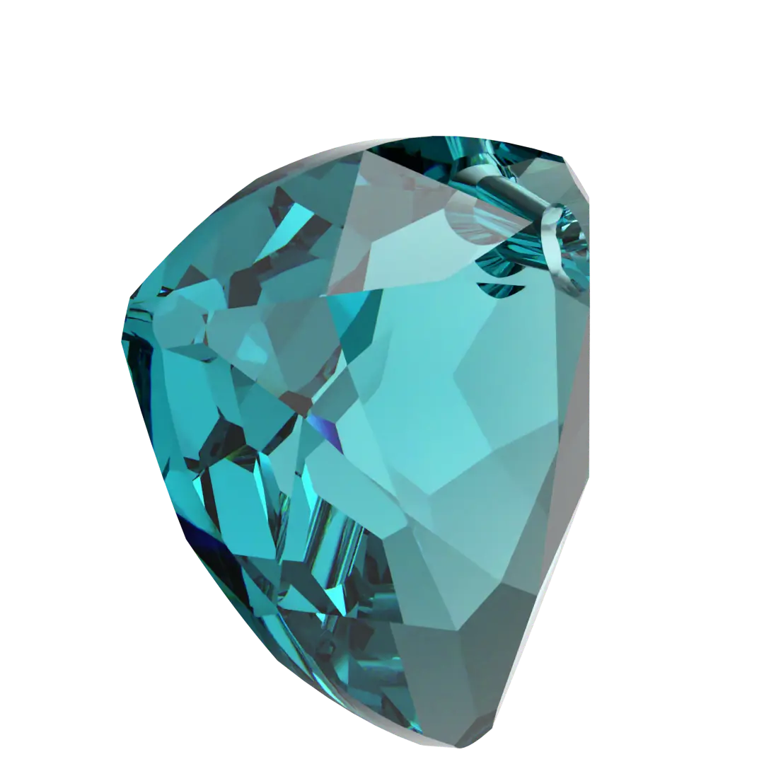 Serinity Pendants Trilliant Cut (6434) Blue Zircon - Bluestreak Crystals