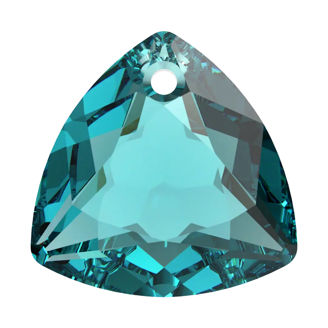 Serinity Pendants Trilliant Cut (6434) Blue Zircon - Bluestreak Crystals