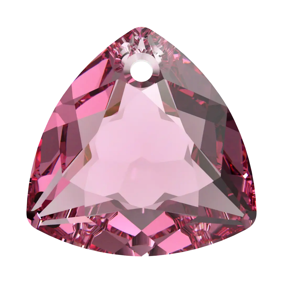 Serinity Pendants Trilliant Cut (6434) Rose - Bluestreak Crystals