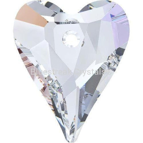 Serinity Pendants Wild Heart (6240) Crystal AB-Serinity Pendants-12mm - Pack of 4-Bluestreak Crystals
