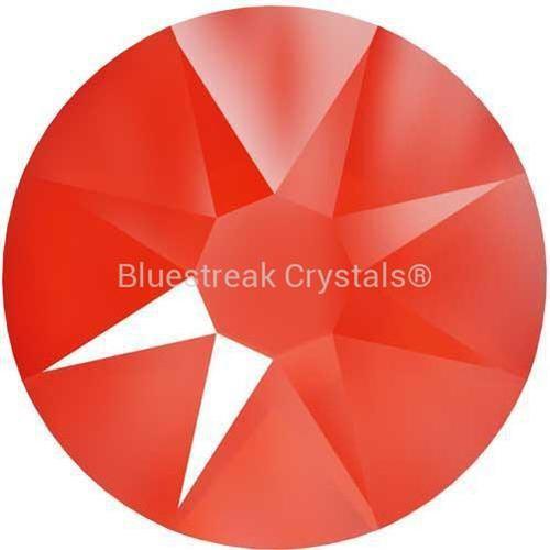 Serinity Rhinestones Non Hotfix (2000, 2058 & 2088) Crystal Electric Orange-Serinity Flatback Rhinestones Crystals (Non Hotfix)-SS12 (3.1mm) - Pack of 50-Bluestreak Crystals