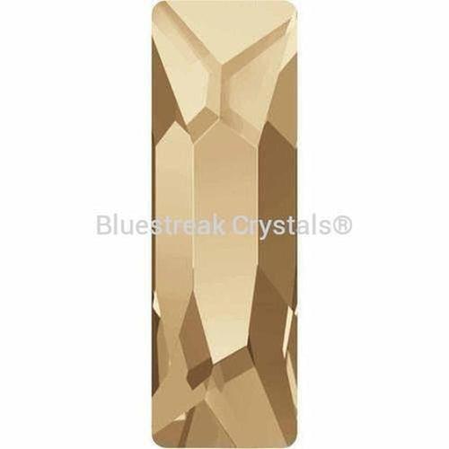 Serinity Rhinestones Non Hotfix Cosmic Baguette (2555) Crystal Golden Shadow-Serinity Flatback Rhinestones Crystals (Non Hotfix)-8x2.6mm - Pack of 6-Bluestreak Crystals