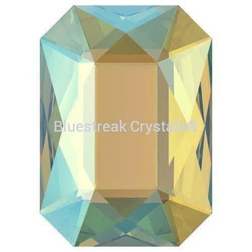 Serinity Rhinestones Non Hotfix Emerald Cut (2602) Light Topaz Shimmer-Serinity Flatback Rhinestones Crystals (Non Hotfix)-14x10mm - Pack of 4-Bluestreak Crystals