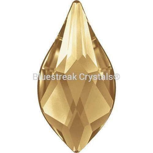 Serinity Rhinestones Non Hotfix Flame (2205) Crystal Golden Shadow-Serinity Flatback Rhinestones Crystals (Non Hotfix)-7.5mm - Pack of 8-Bluestreak Crystals
