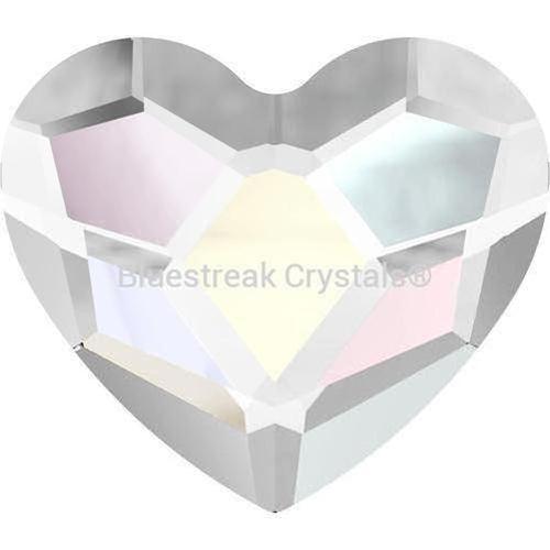 Serinity Rhinestones Non Hotfix Heart (2808) Crystal AB-Serinity Flatback Rhinestones Crystals (Non Hotfix)-3.6mm - Pack of 10-Bluestreak Crystals