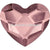 Serinity Rhinestones Non Hotfix Heart (2808) Crystal Antique Pink-Serinity Flatback Rhinestones Crystals (Non Hotfix)-3.6mm - Pack of 10-Bluestreak Crystals
