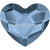Serinity Rhinestones Non Hotfix Heart (2808) Denim Blue-Serinity Flatback Rhinestones Crystals (Non Hotfix)-6mm - Pack of 10-Bluestreak Crystals