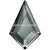 Serinity Rhinestones Non Hotfix Kite (2771) Black Diamond-Serinity Flatback Rhinestones Crystals (Non Hotfix)-6.4x4.2mm - Pack of 6-Bluestreak Crystals