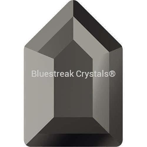 Serinity Rhinestones Non Hotfix Large Pentagon (2774) Jet Hematite UNFOILED-Serinity Flatback Rhinestones Crystals (Non Hotfix)-6.3x4.2mm - Pack of 8-Bluestreak Crystals