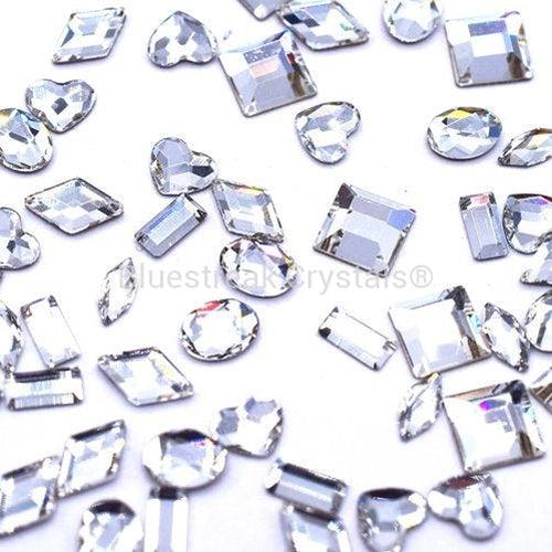 Serinity Rhinestones Non Hotfix Mini Shapes Mix CRYSTAL-Serinity Flatback Rhinestones Crystals (Non Hotfix)-Bluestreak Crystals