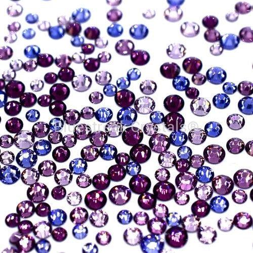 Serinity Rhinestones Non Hotfix Mix Purple Pizzazz-Serinity Flatback Rhinestones Crystals (Non Hotfix)-Bluestreak Crystals