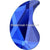 Serinity Rhinestones Non Hotfix Paisley X (2364) Majestic Blue-Serinity Flatback Rhinestones Crystals (Non Hotfix)-6x3.7mm - Pack of 6-Bluestreak Crystals