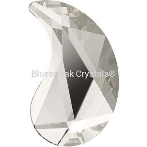 Serinity Rhinestones Non Hotfix Paisley Y (2365) Crystal Silver Shade-Serinity Flatback Rhinestones Crystals (Non Hotfix)-6x3.7mm - Pack of 6-Bluestreak Crystals