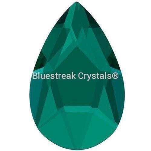 Serinity Rhinestones Non Hotfix Pear (2303) Emerald-Serinity Flatback Rhinestones Crystals (Non Hotfix)-8x5mm - Pack of 10-Bluestreak Crystals