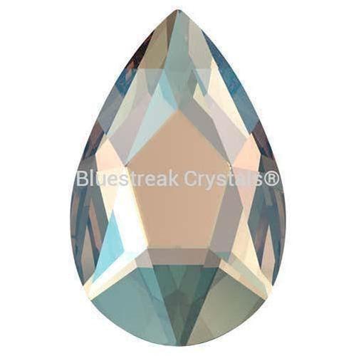 Serinity Rhinestones Non Hotfix Pear (2303) Silk Shimmer-Serinity Flatback Rhinestones Crystals (Non Hotfix)-14x9mm - Pack of 4-Bluestreak Crystals