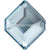 Serinity Rhinestones Non Hotfix Small Hexagon (2777) Aquamarine-Serinity Flatback Rhinestones Crystals (Non Hotfix)-5x4.2mm - Pack of 8-Bluestreak Crystals