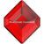 Serinity Rhinestones Non Hotfix Small Hexagon (2777) Light Siam-Serinity Flatback Rhinestones Crystals (Non Hotfix)-5x4.2mm - Pack of 8-Bluestreak Crystals