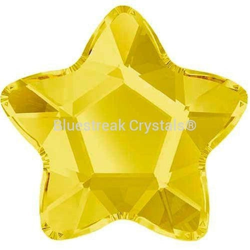 Serinity Rhinestones Non Hotfix Star Flower (2754) Light Topaz-Serinity Flatback Rhinestones Crystals (Non Hotfix)-4mm - Pack of 10-Bluestreak Crystals