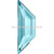 Serinity Rhinestones Non Hotfix Trapeze (2772) Aquamarine-Serinity Flatback Rhinestones Crystals (Non Hotfix)-6.5x2.1mm - Pack of 8-Bluestreak Crystals