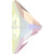 Serinity Rhinestones Non Hotfix Triangle Right Angle (2740) Crystal AB-Serinity Flatback Rhinestones Crystals (Non Hotfix)-8.3x8.3mm - Pack of 4-Bluestreak Crystals