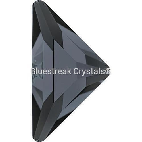 Serinity Rhinestones Non Hotfix Triangle Right Angle (2740) Crystal Silver Night UNFOILED-Serinity Flatback Rhinestones Crystals (Non Hotfix)-8.3x8.3mm - Pack of 4-Bluestreak Crystals