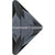 Serinity Rhinestones Non Hotfix Triangle Right Angle (2740) Crystal Silver Night UNFOILED-Serinity Flatback Rhinestones Crystals (Non Hotfix)-8.3x8.3mm - Pack of 4-Bluestreak Crystals