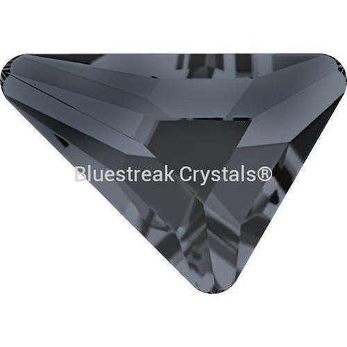 Serinity Rhinestones Non Hotfix Triangle Scalene (2739) Crystal Silver Night UNFOILED-Serinity Flatback Rhinestones Crystals (Non Hotfix)-5.8x5.3mm - Pack of 10-Bluestreak Crystals
