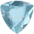 Serinity Rhinestones Non Hotfix Trilliant (2472) Aquamarine-Serinity Flatback Rhinestones Crystals (Non Hotfix)-5mm - Pack of 10-Bluestreak Crystals