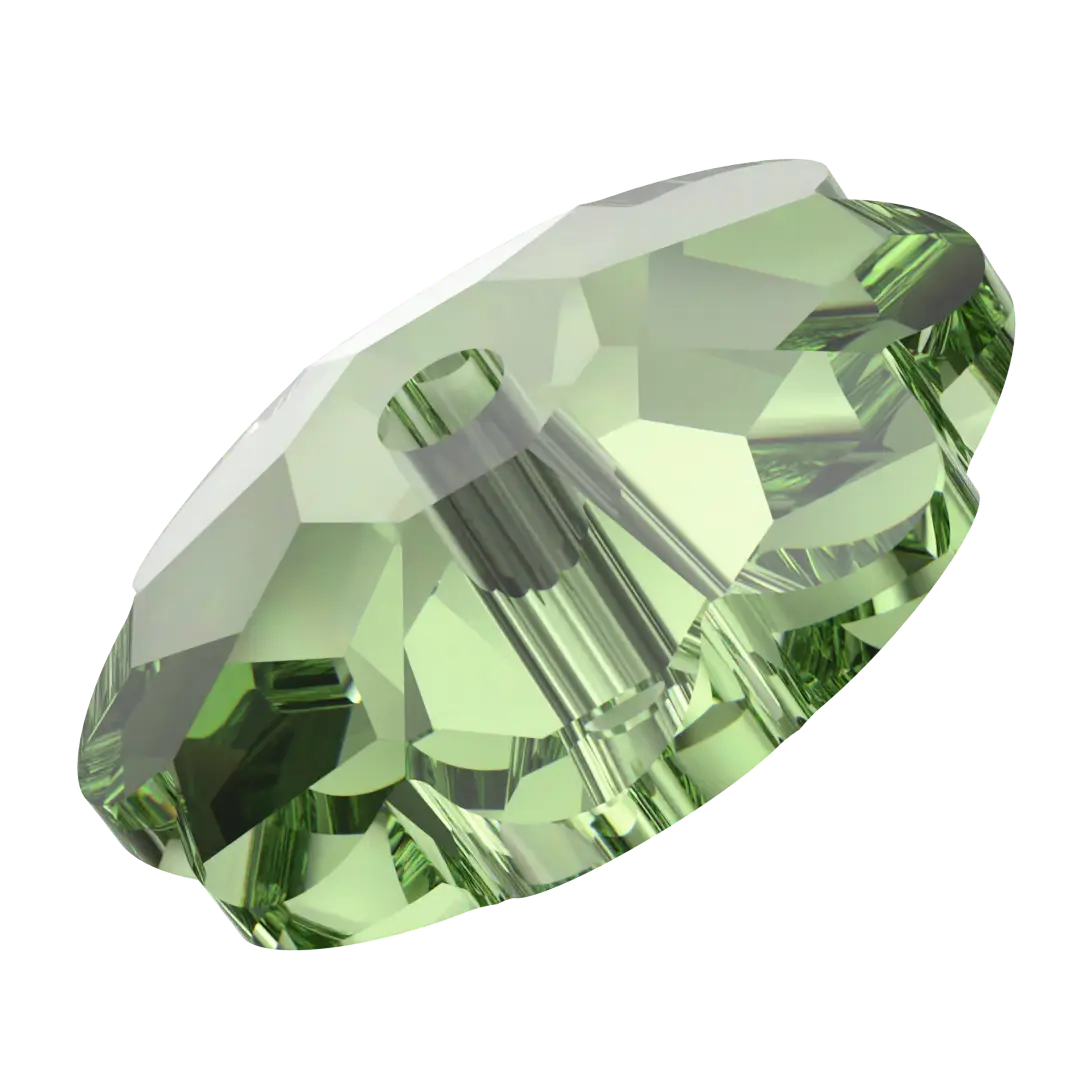 Serinity Sew On Crystals Daisy Spacer (3700) Dark Peridot UNFOILED - Bluestreak Crystals