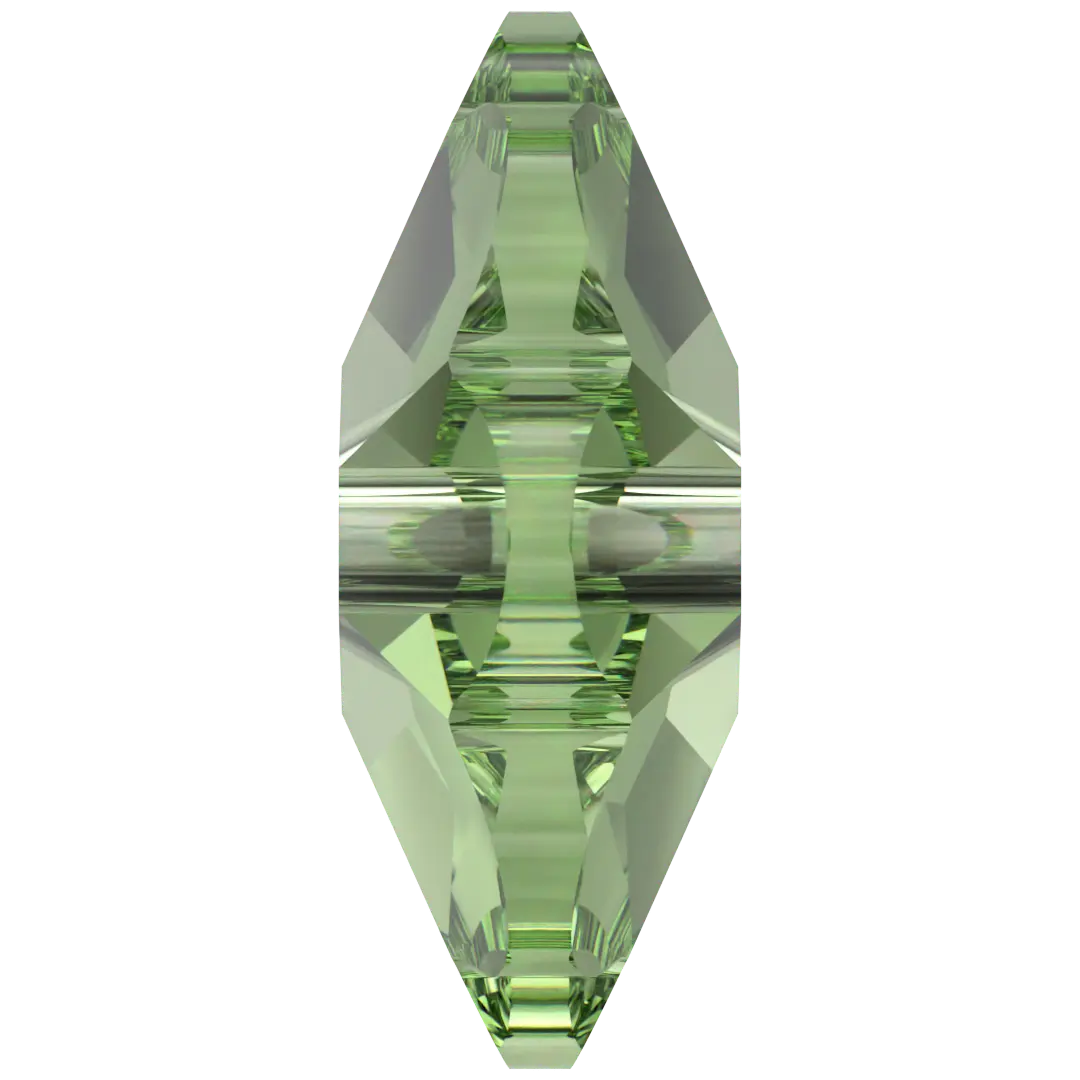 Serinity Sew On Crystals Daisy Spacer (3700) Dark Peridot UNFOILED - Bluestreak Crystals